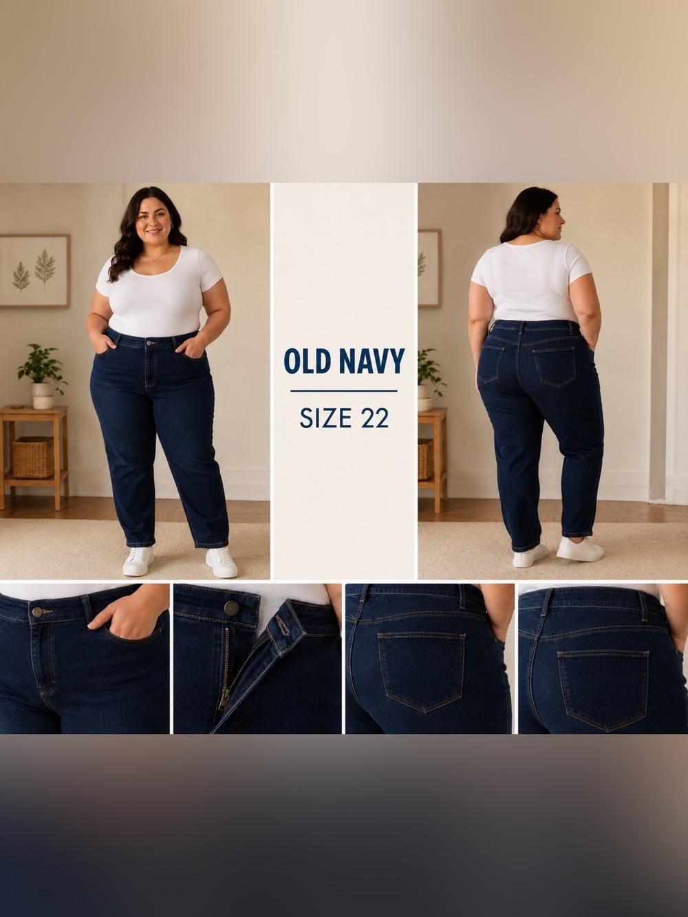 Old Navy Plus Size 22 Dark Wash Jeans Stretch Denim Jeans